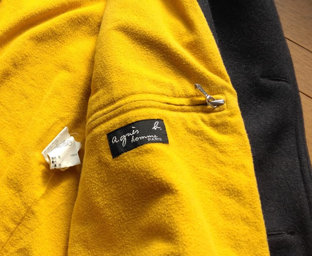 agnes b. homme アニエスベー オム フランス製Pコート(L/XL) - メルカリ