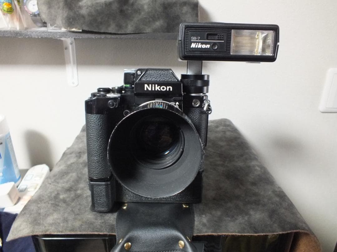 Nikon F2 MD-3 NIKKOR 55mm F1:1.2 SB-7付