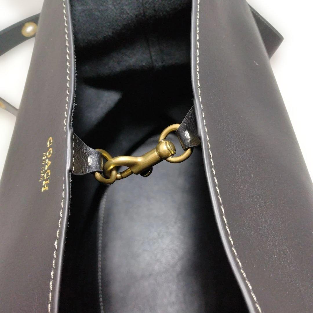 新品未使用】コーチ ブリーカー バケット バッグ レディース 黒 CCC23