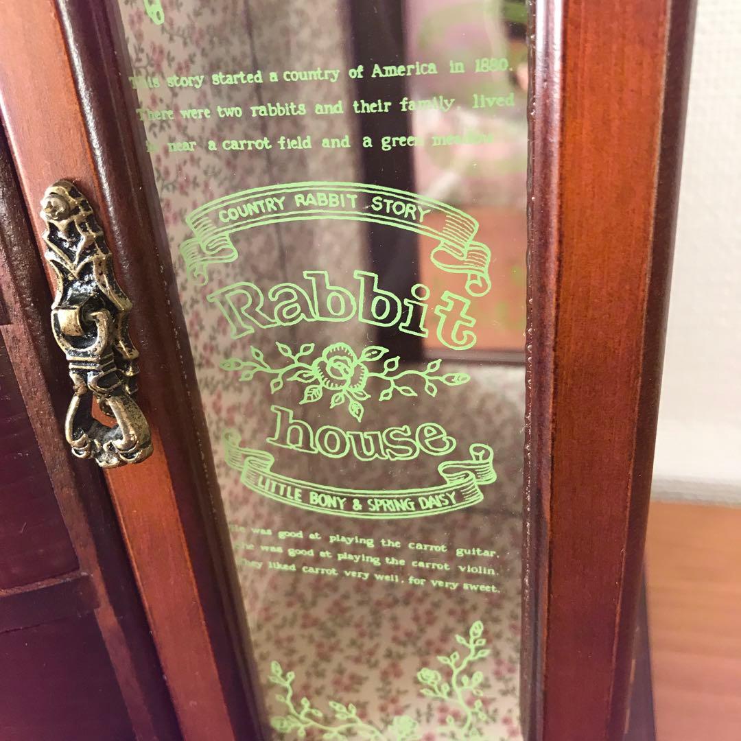 ラビットハウス オルゴール付き宝石箱 ジュエリーボックス カントリー