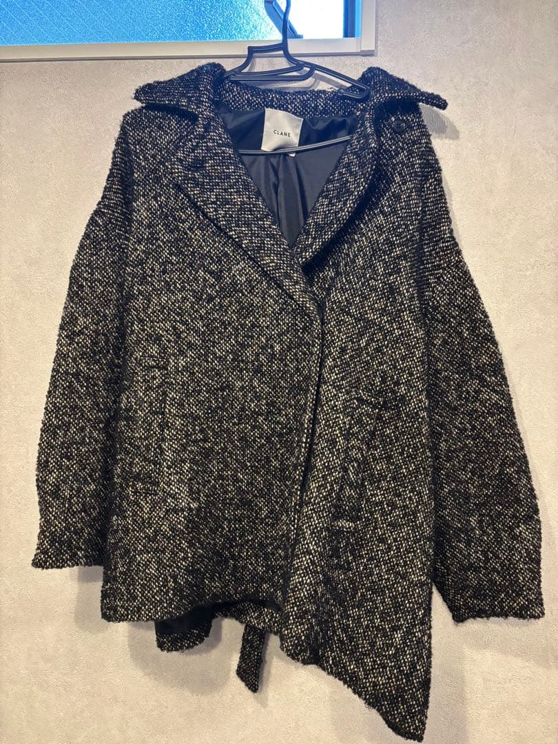 CLANE MIX LOOP TWEED BOX COAT - メルカリ