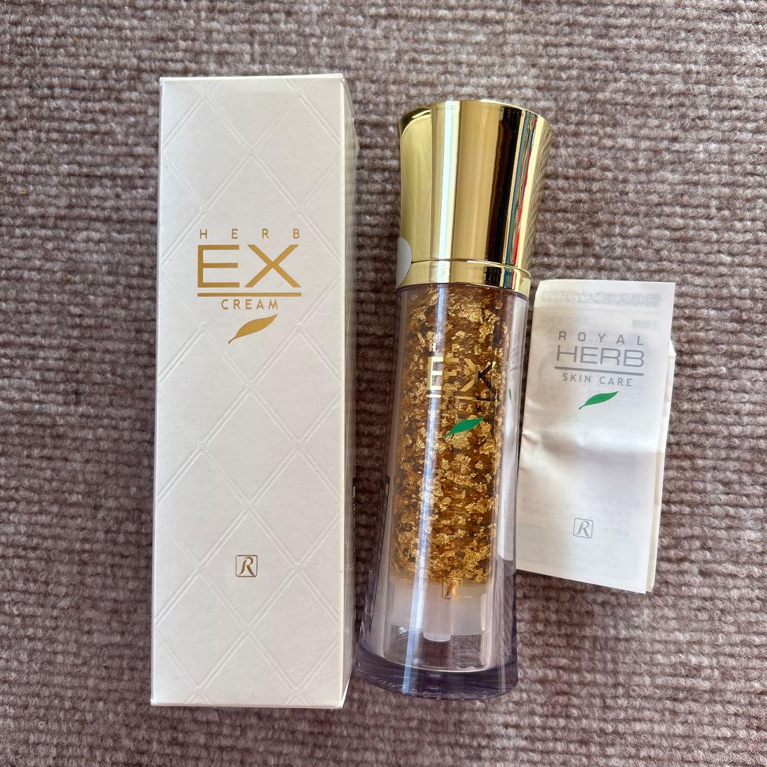 ロイヤルハーブ EXクリーム 50g Amazon | ロイヤル化粧品 ロイヤルハーブ EXクリーム 50g 保湿 純金箔