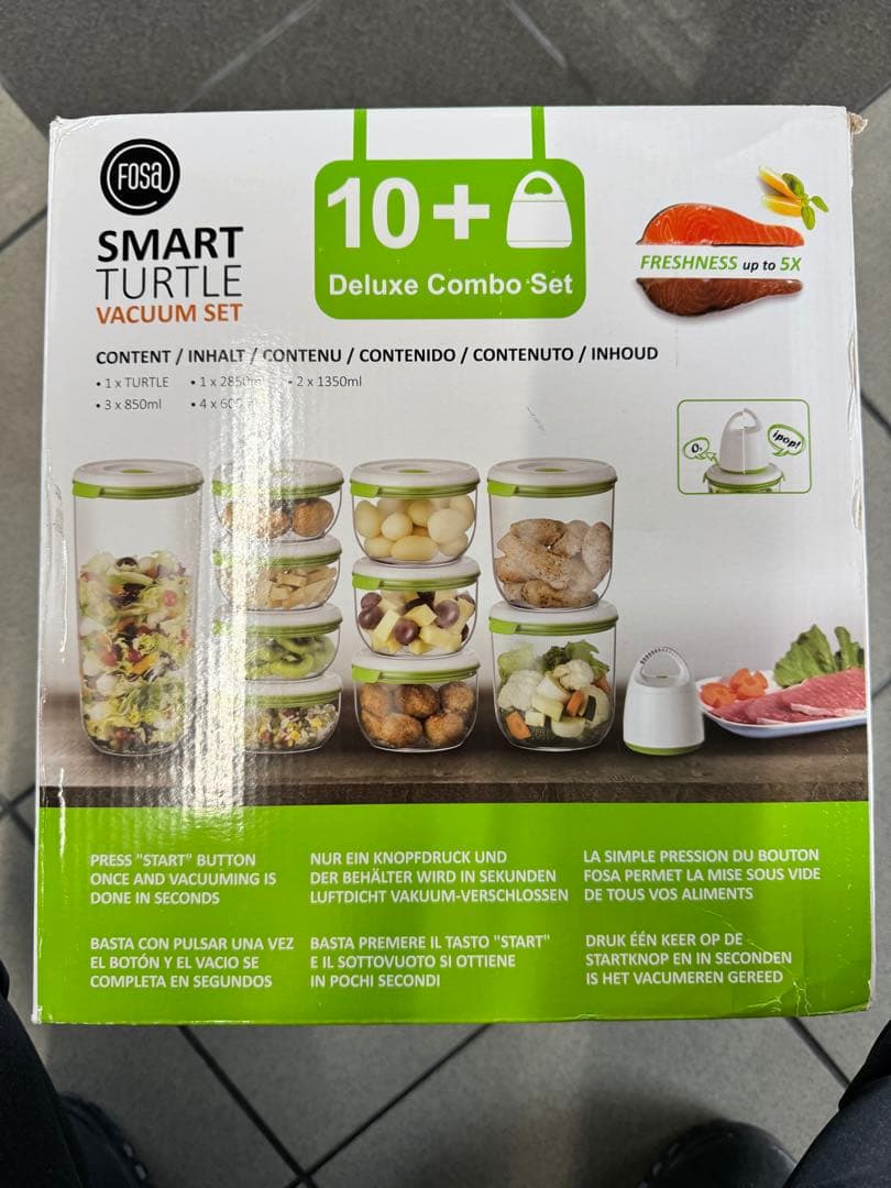 FOSA SMART TURTLE Vacuum Set 食品保存容器セット真空