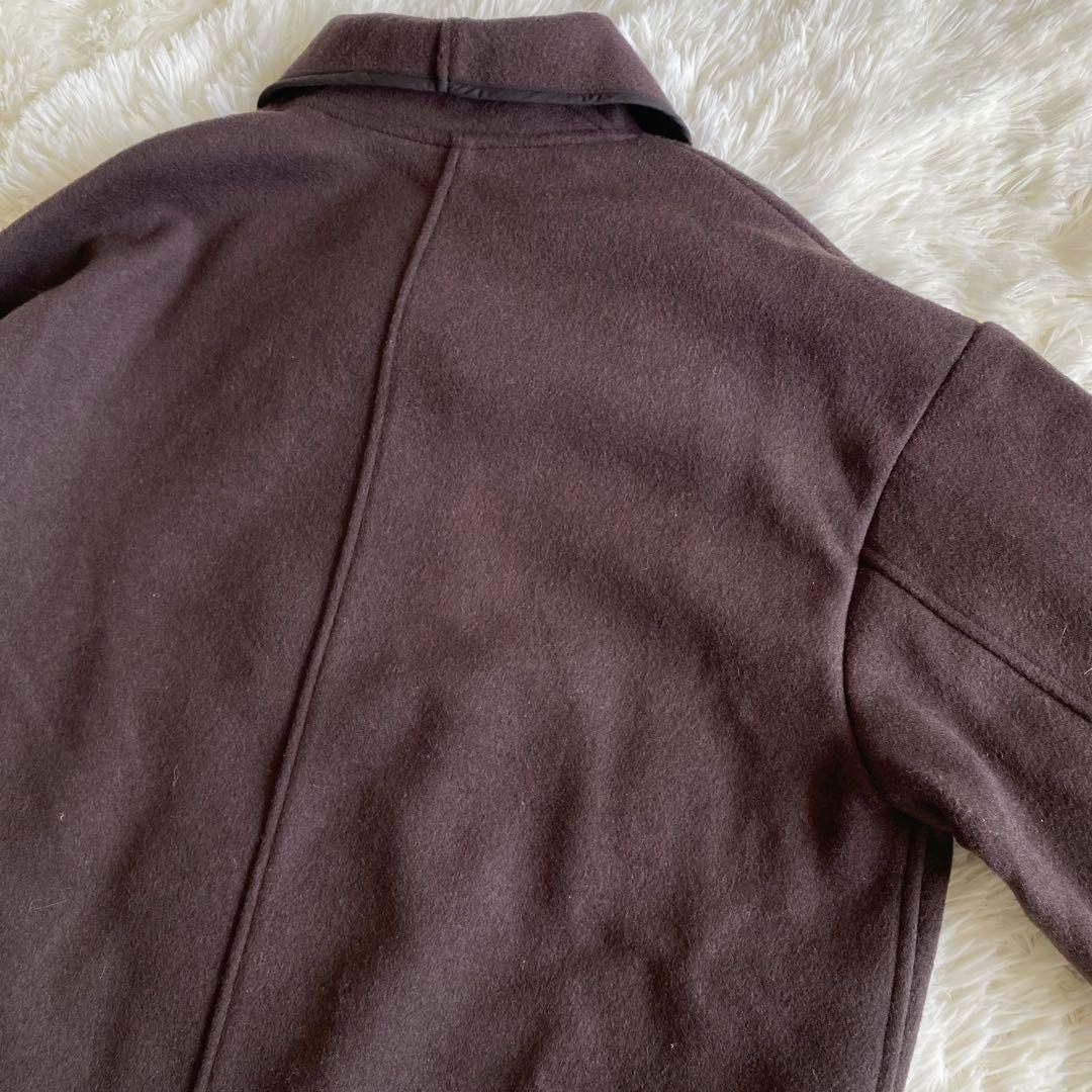 ガリャルダガランテ リバーハーフコート ブラウン ガウンコート