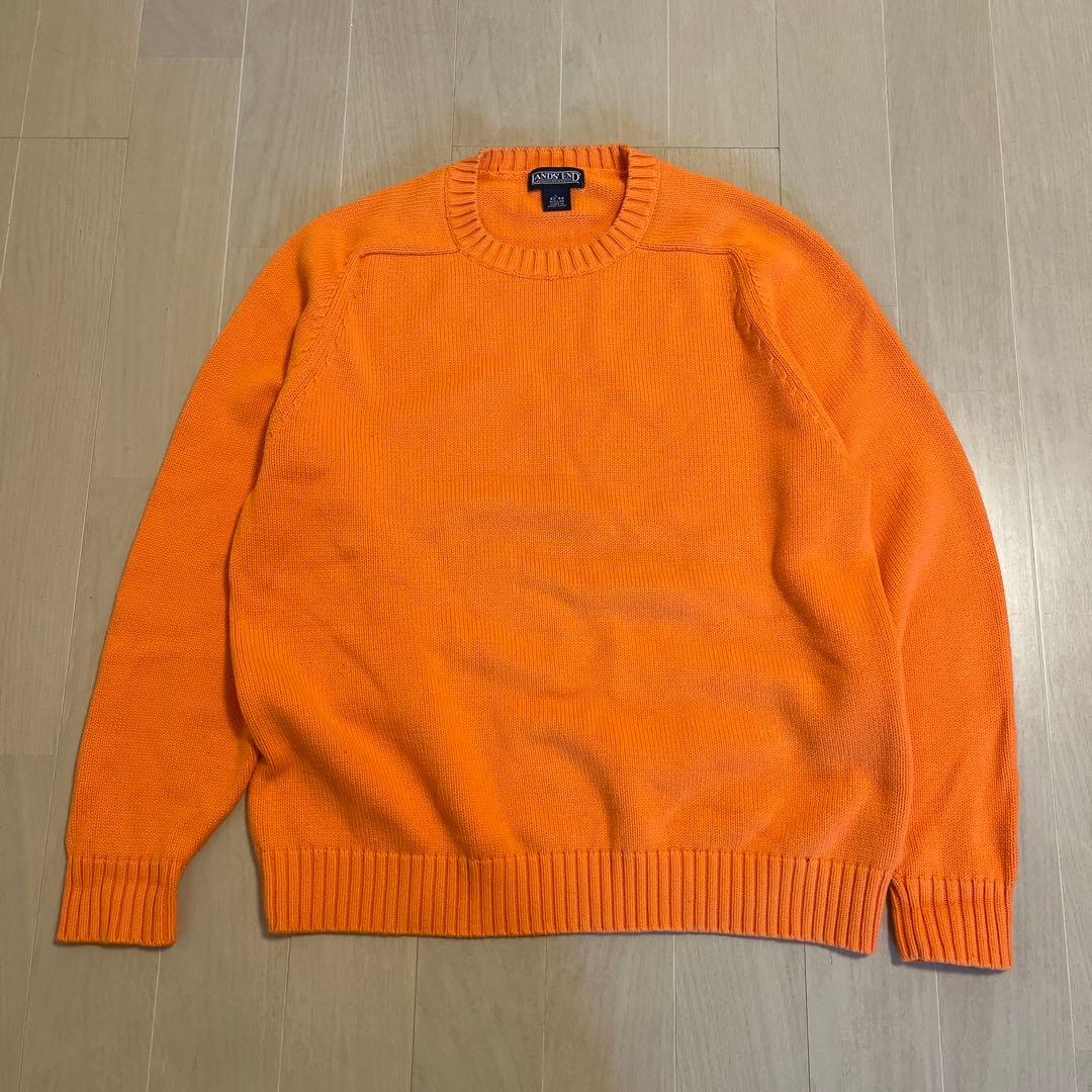 90s LANDS’ END コットンニット 90's LANDS' END cotton knit sweater ランズエンドのコットンニット