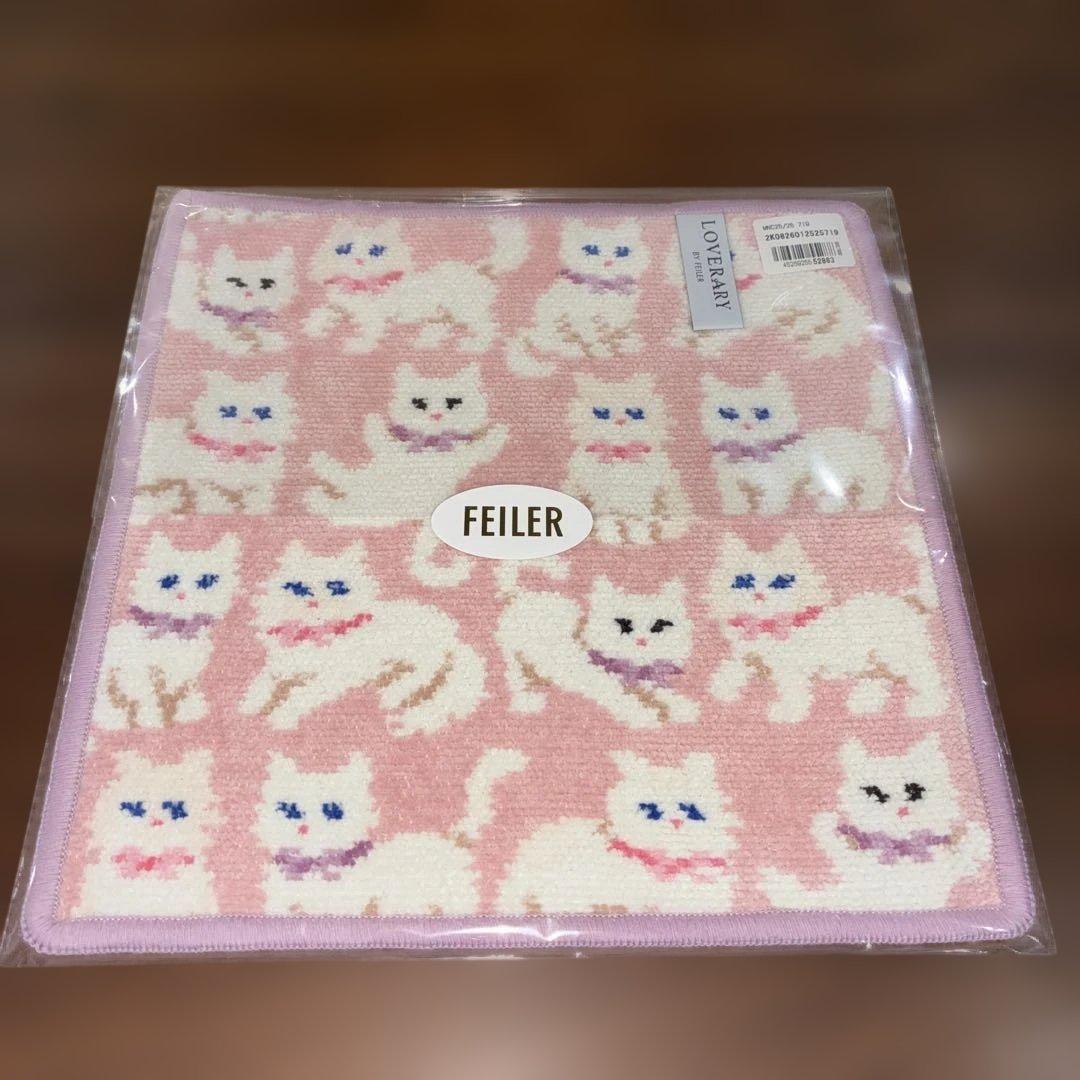 ☆フェイラー☆ モフモフネコチャン ハンカチ - メルカリ