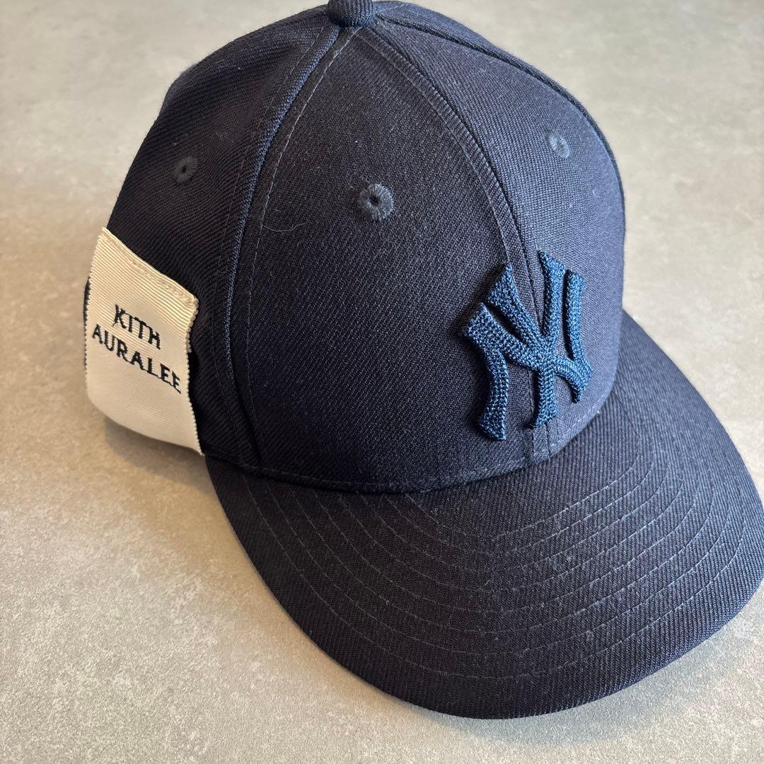 KITH AURALEE ヤンキースキャップ ネイビー