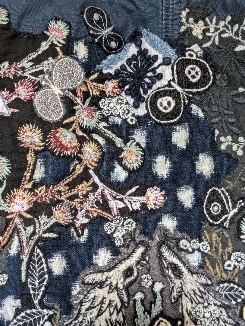 ガレ調《吉田カバンとWolf＆flower》藍染　古布　ミナ　pic　バック