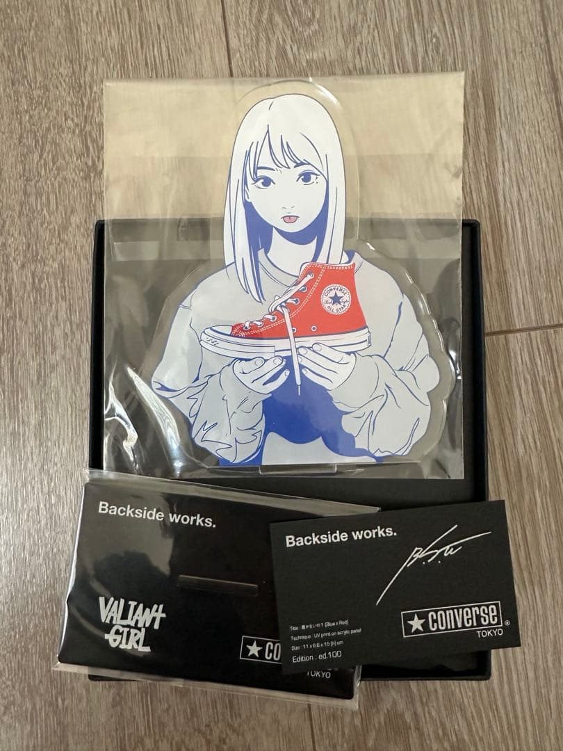 バックサイドワークス Backside works. アクリルスタンド CONVERSE TOKYO FUKUOKA オープン3周年「Backside works.」コラボ発売