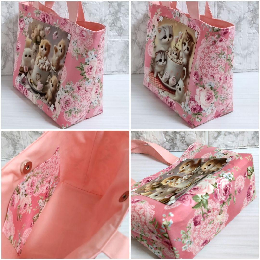 2個口目】ミニトートバッグ ガーゼハンカチ