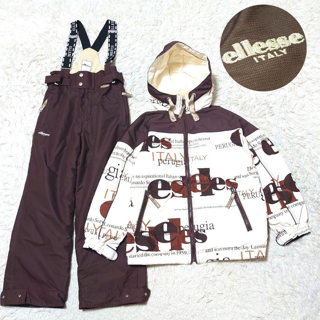【美品】エレッセ ellesse スキー スノーボードウェ ア セットアップ M ellesse エレッセ スキーウェア スノボウェア 上下セット レッド