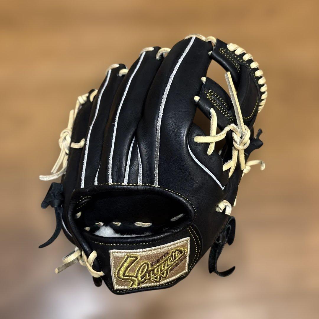スラッガー 軟式用内野用 KSN-SR1 ブラック 久保田スラッガー 軟式グローブ | 内野手用 ブラック×トレンチ - 野球