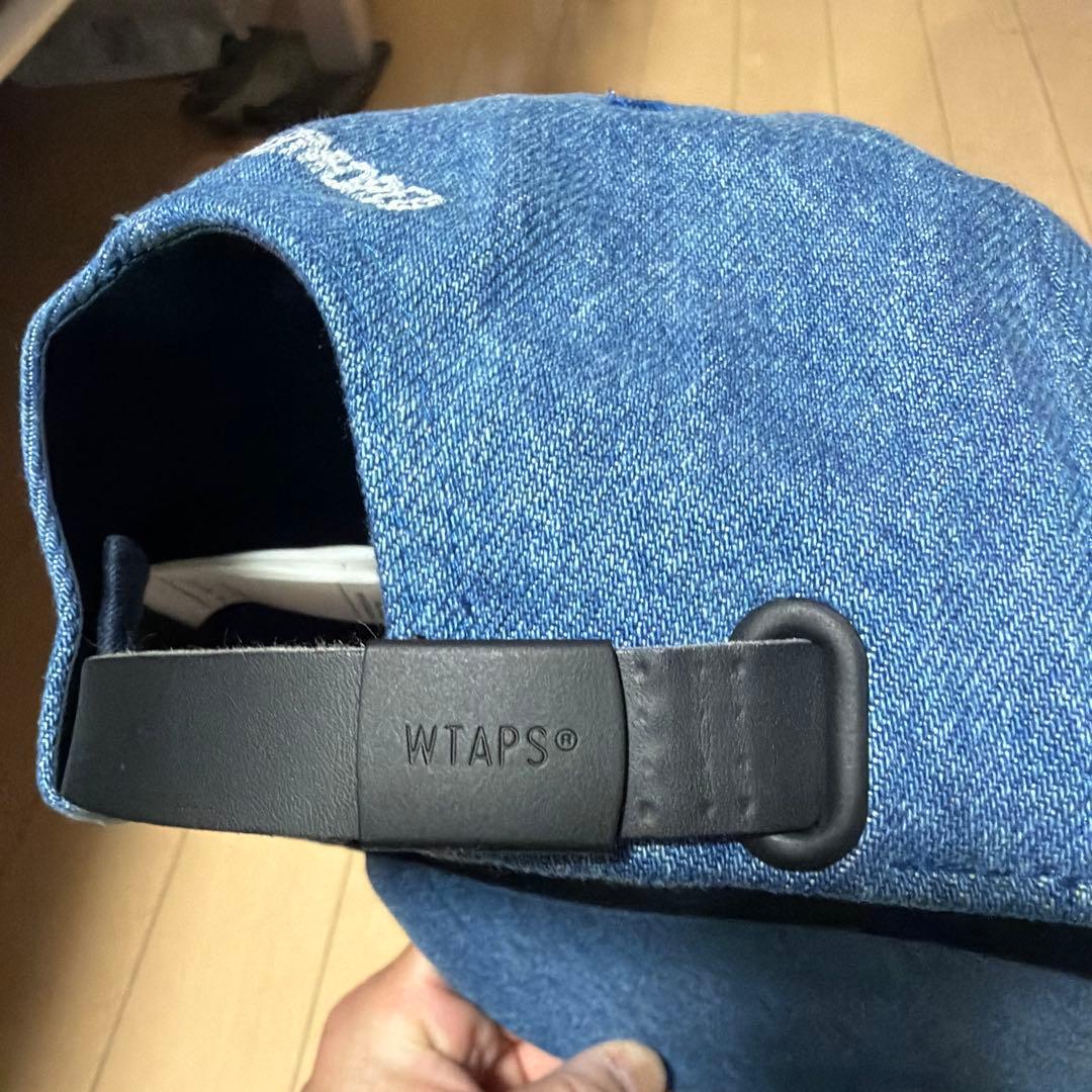 WTAPS デニムブルー キャップ ロゴ 花刺繍 | Shop at Mercari from
