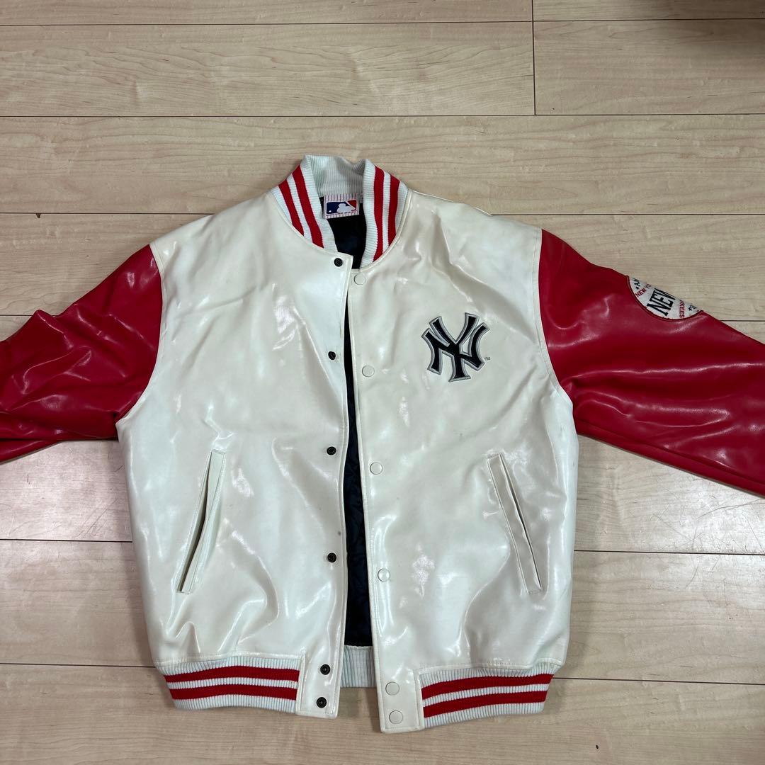 ニューヨーク・ヤンキース スタジャン風ジャケット L Fanatics（ファナティクス） 当店別注 ニューヨーク ヤンキース サテン