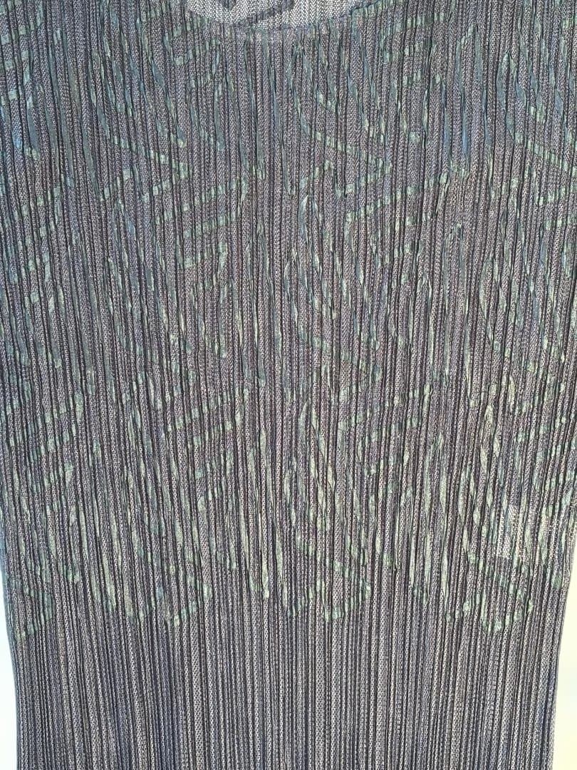 ISSEYMIYAKE プリーツ 透け感 ジグザグ模様 シャツ