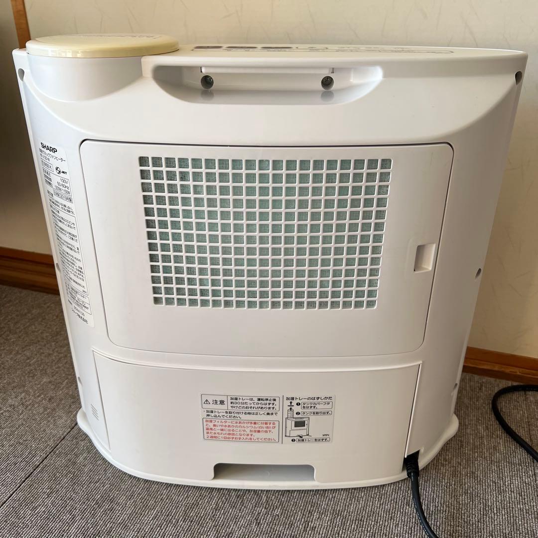 《美品の中古品》　シャープ　加湿セラミック ファンヒーター　HX-J120-W
