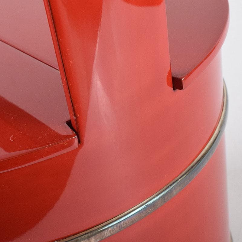 専用 浜木松峰 朱塗銀タガ 手桶水指 堀内宗完(兼中斎)極め箱 VR8538H