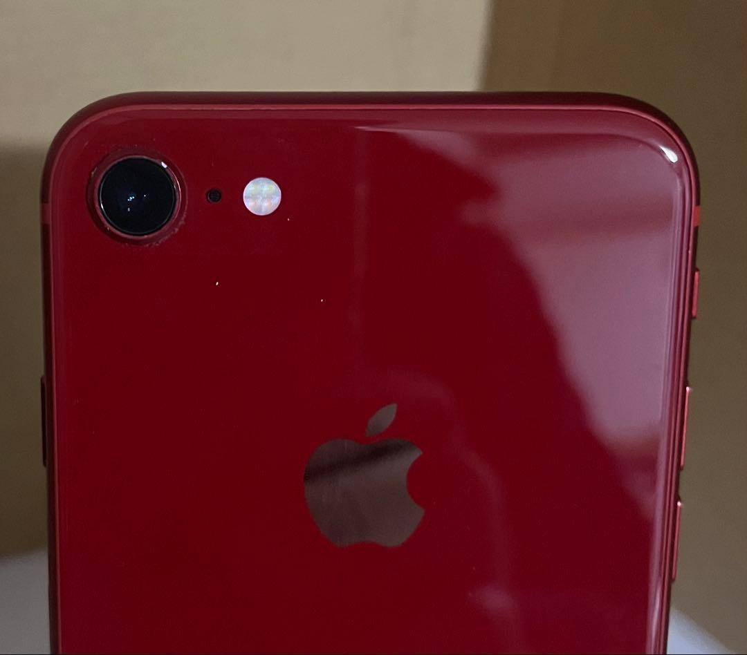 iPhone8 レッド 64G SIMロックなし バッテリー100% - メルカリ