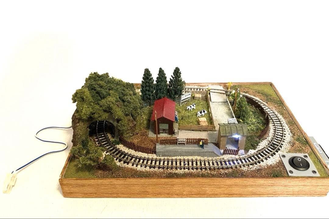 Nゲージ 鉄道 ミニジオラマレイアウト 牧場のある情景 bトレイン専用