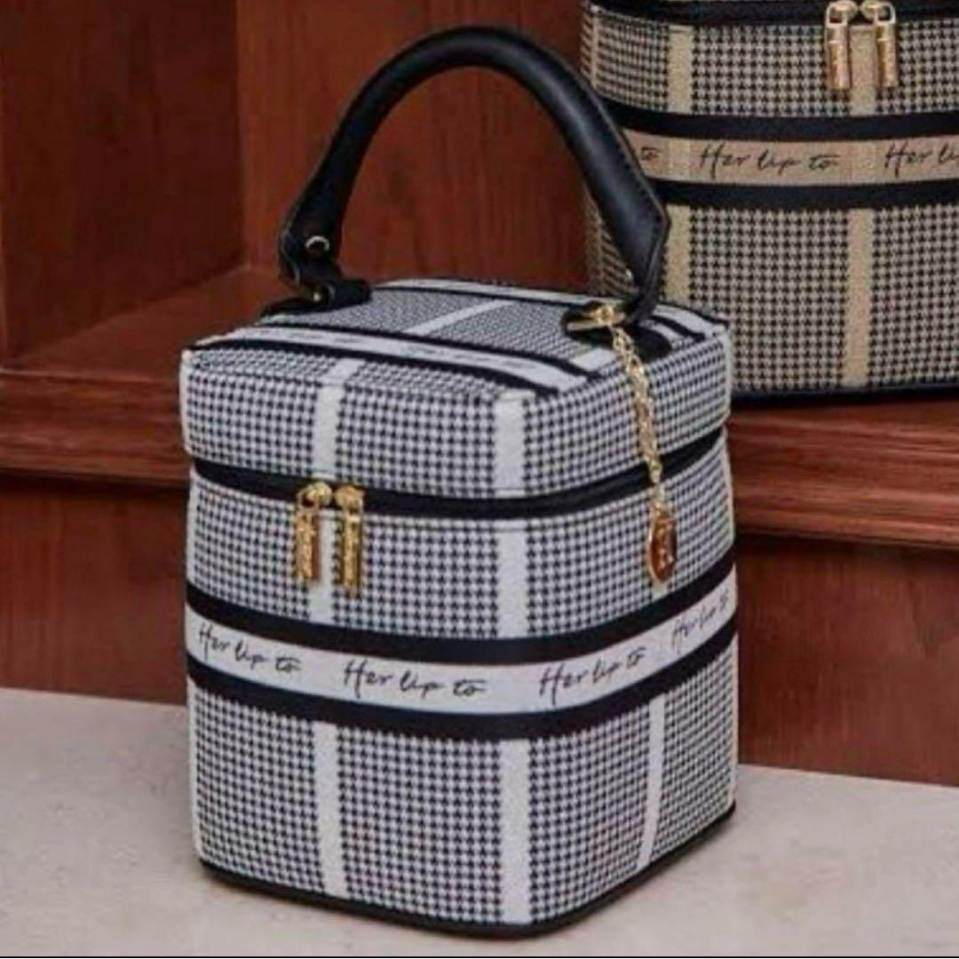 herlipto Jacquard Vanity Bag silver