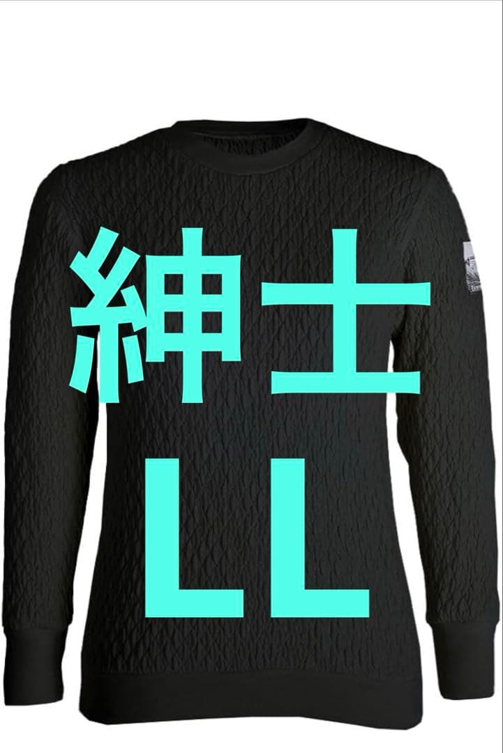 【新品未使用】ひだまり肌着 エベレストX 紳士用丸首インナー ブラックサイズLL ひだまり [上下別売 送料無料]ひだまり エベレストプロ 紳士用