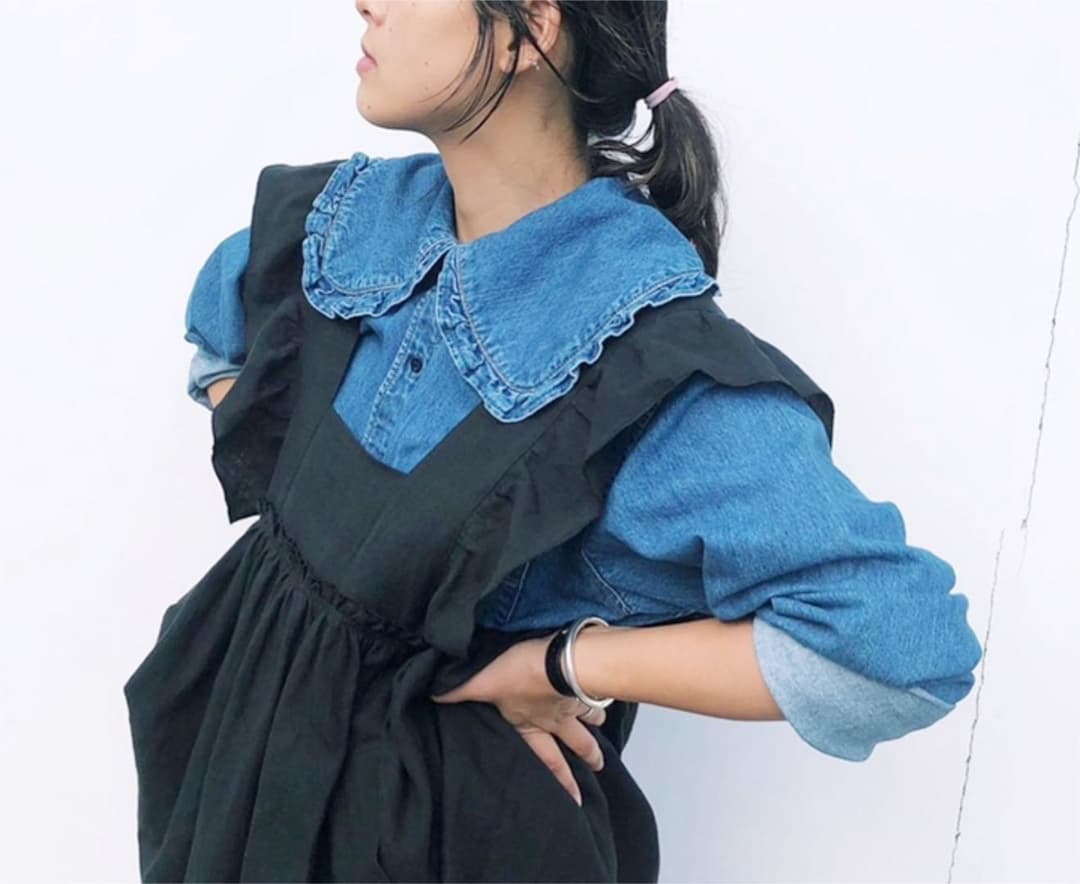 新品HOLIDAY PURITAN COLLAR DENIM SHIRT 新品HOLIDAY PURITAN COLLAR