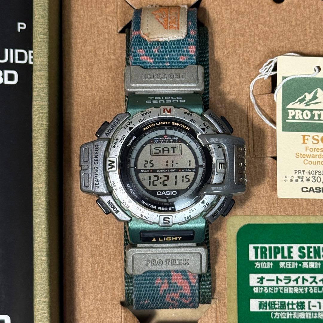 CASIO PRT-40FSJ-3AT プロトレック 電池交換済 G-SHOCK - メルカリ