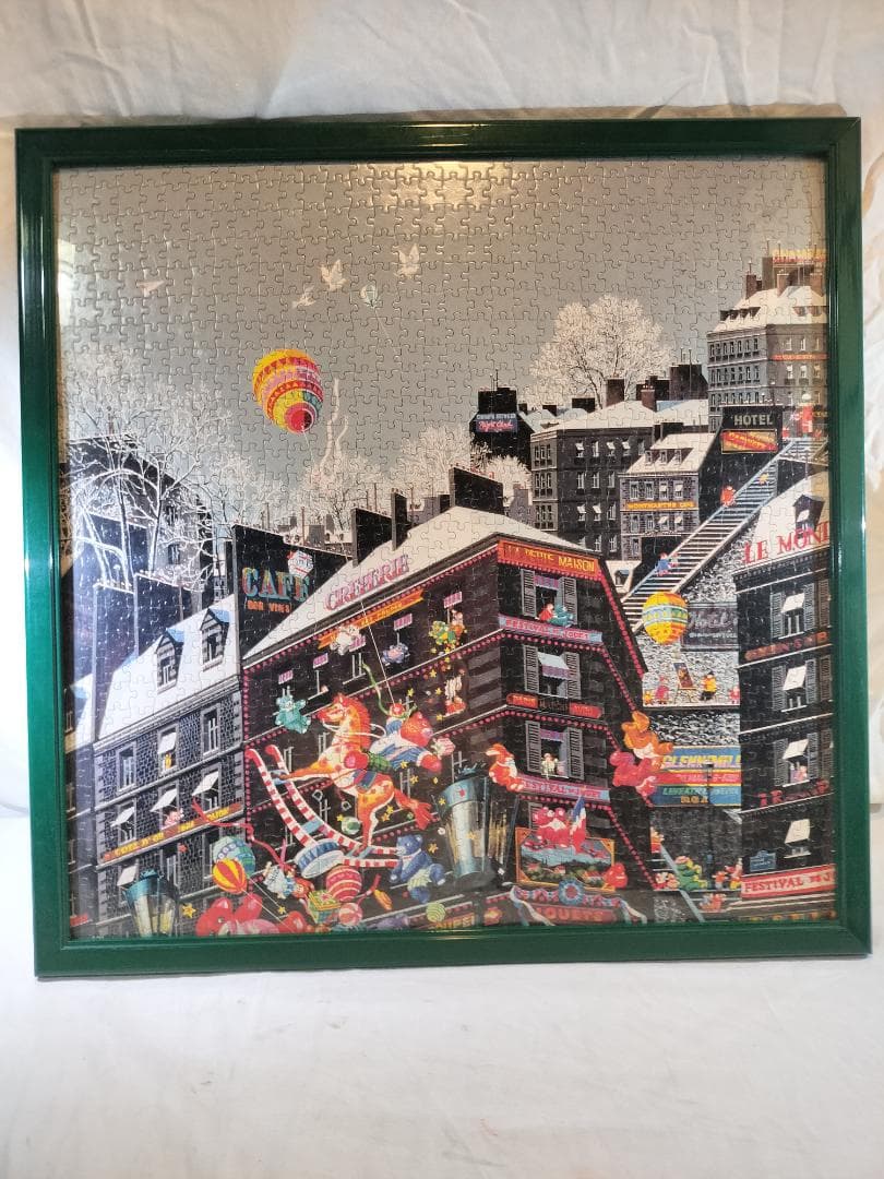 美品 ヒロ・ヤマガタ Toyトーイ 1020ピース 廃盤品 額付き 糊付けなし