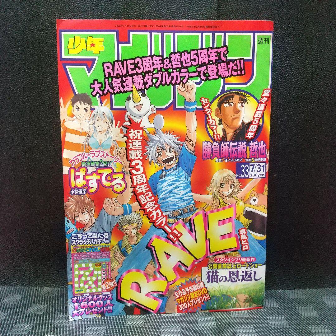 週刊少年マガジン 2002年33号※RAVE レイヴ 巻頭カラー※猫の恩返し特集