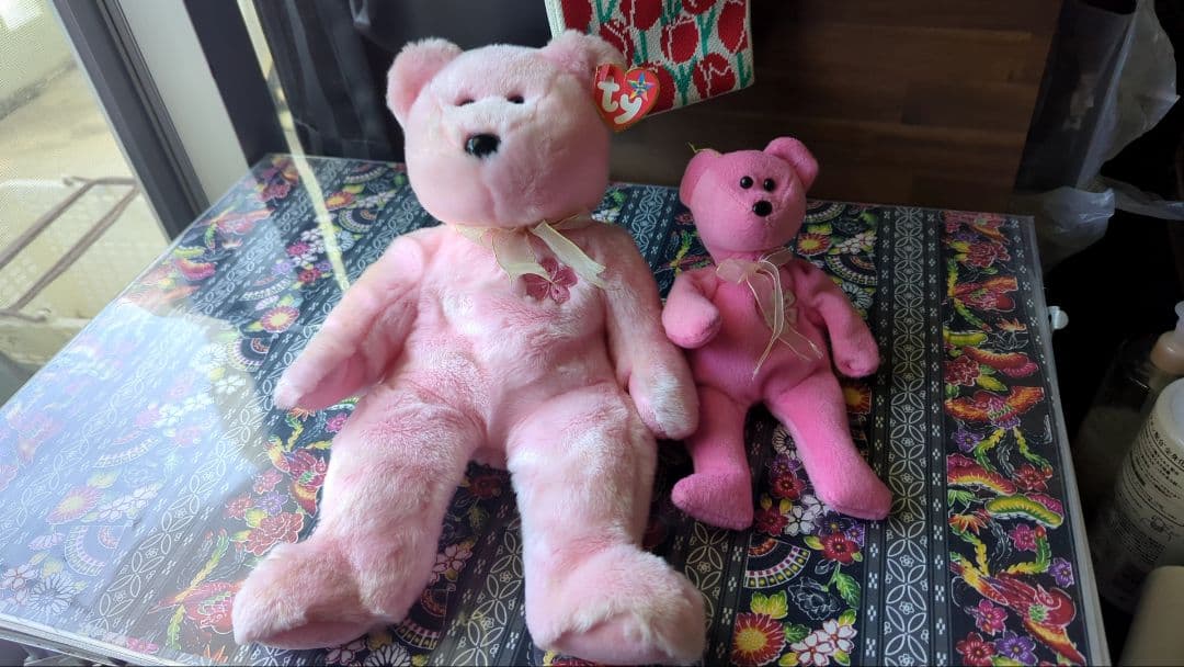 Ty ビーニーベイビーズ サクラ クマのぬいぐるみ2体セット - メルカリ