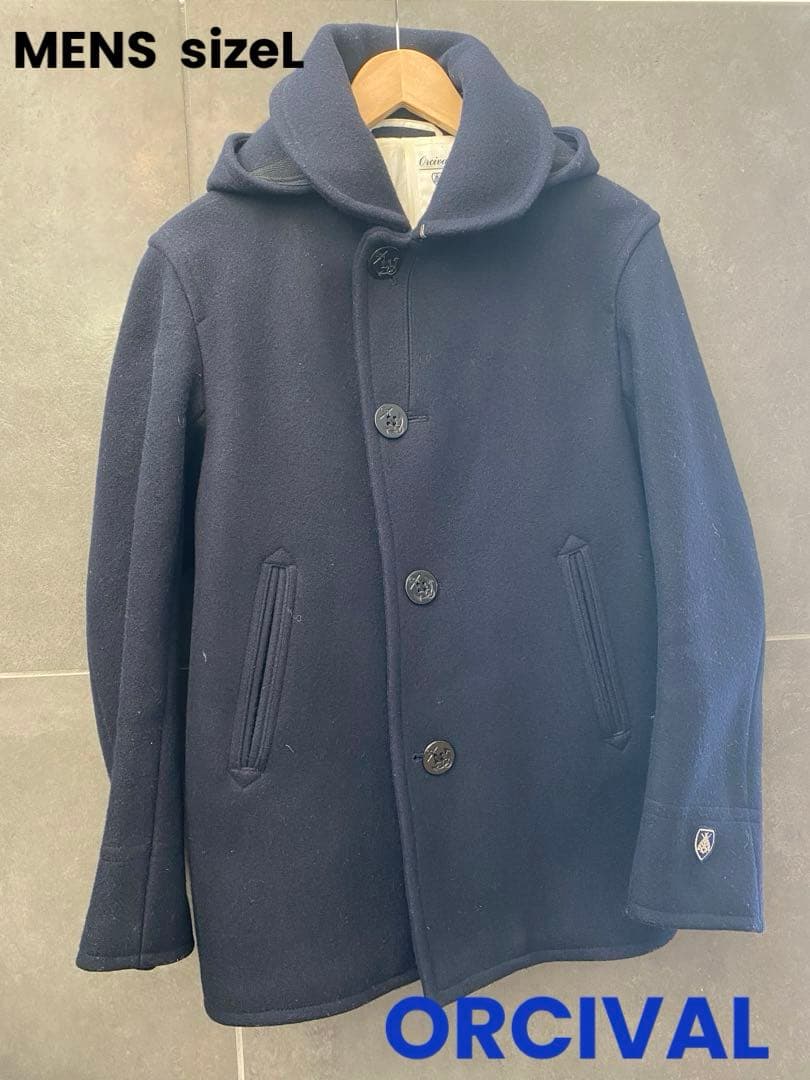 ORCIVAL オーシバル ネイビー Pコート サイズ4 （L）メンズ - メルカリ