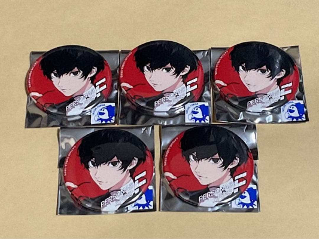 ペルソナ FiFS トレーディング缶バッジ ペルソナ5 雨宮蓮 5個セット