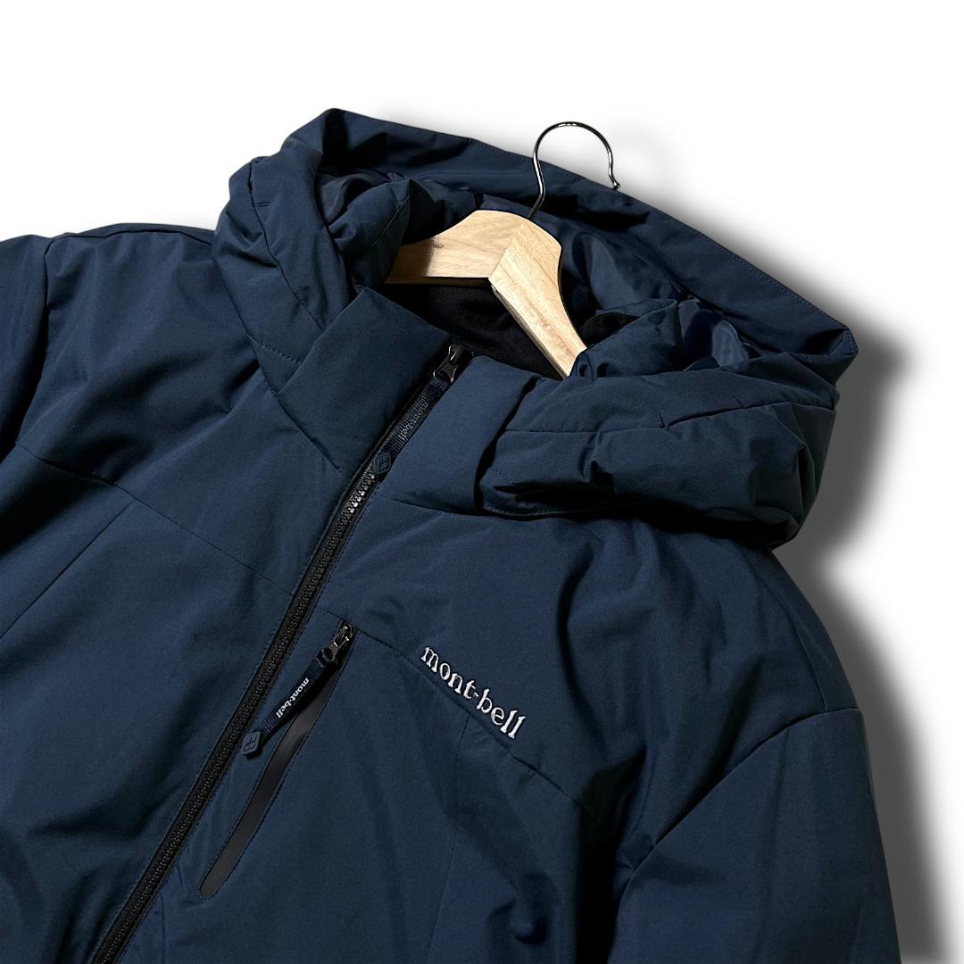 M 定4.6万 モンベル 防水防寒 止水ジップ エコダウンジャケット