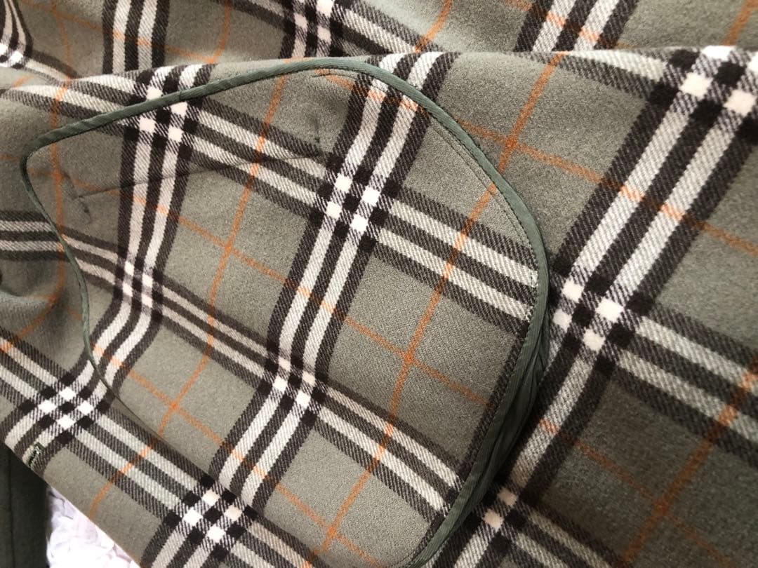 美品 Burberrys ピーコート カシミア混 希少色 カーキーグリーン