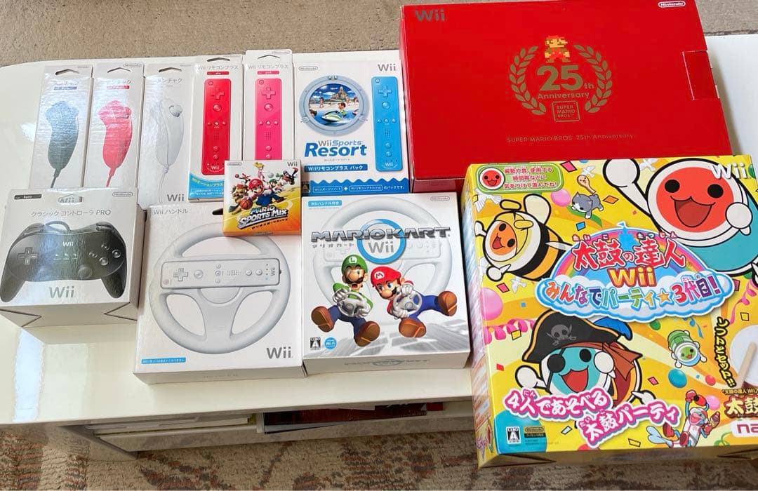 【限定価格❗️】Wii 本体&リモコン&カセット　まとめ売り 楽天市場】Wii 本体 【すぐ遊べるセット 】フルセット 任天堂