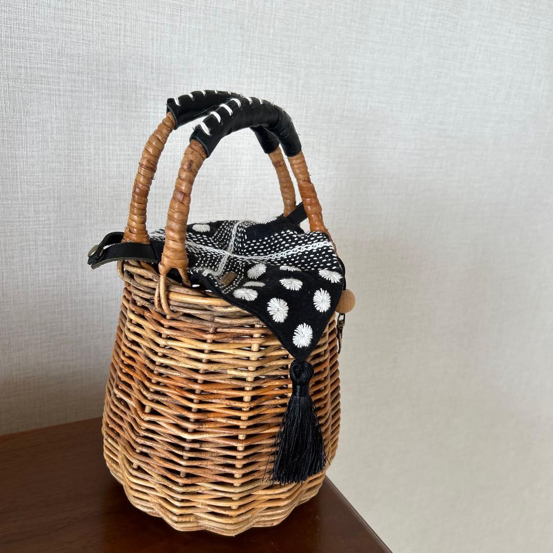 堀川波 かご ほっそり バスケット BASKET dottodot カゴバッグ - メルカリ