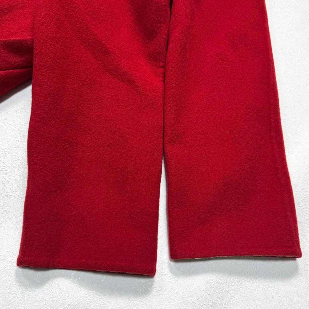 DAKS ダックス ウール ロング コート ハウスチェック レッド 赤 40