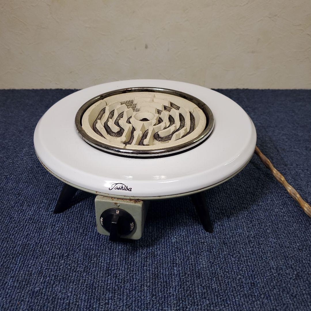 東芝電気コンロHP607型☆白あんどグレー激レア☆スペースエイジ☆スタイリッシュ 東芝電気コンロHP607型☆白あんどグレー激レア☆スペースエイジ