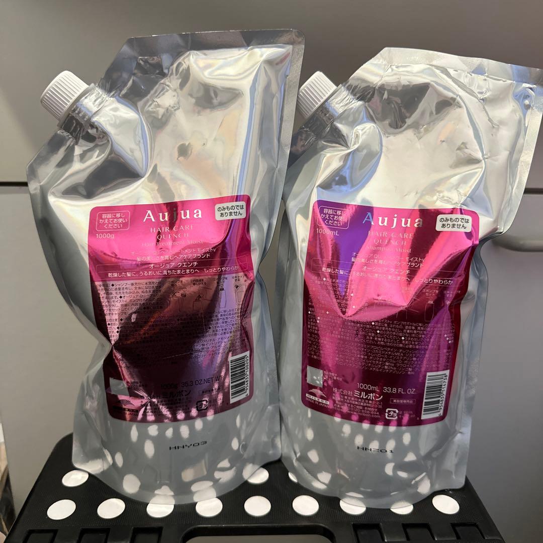 Aujua クエンチ モイスト シャンプーセット 1000ml - メルカリ