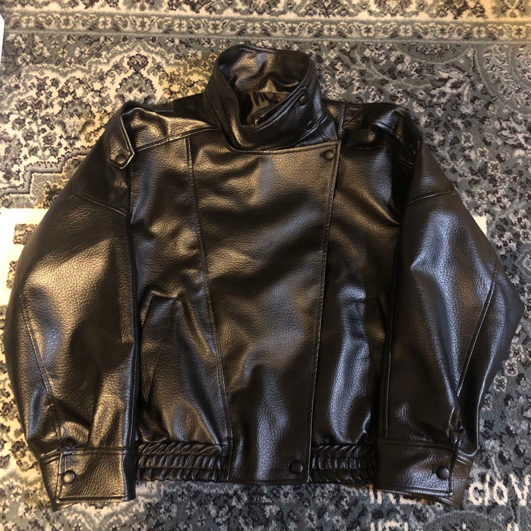 Zaraと同型 フェイクレザージャケット YSL型JACKET サイズL - メルカリ