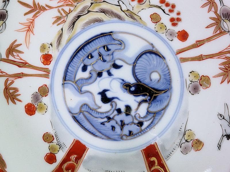 古伊万里 色絵 松竹梅に団龍紋の図 5寸皿 5枚 C657AS-CQk - メルカリ