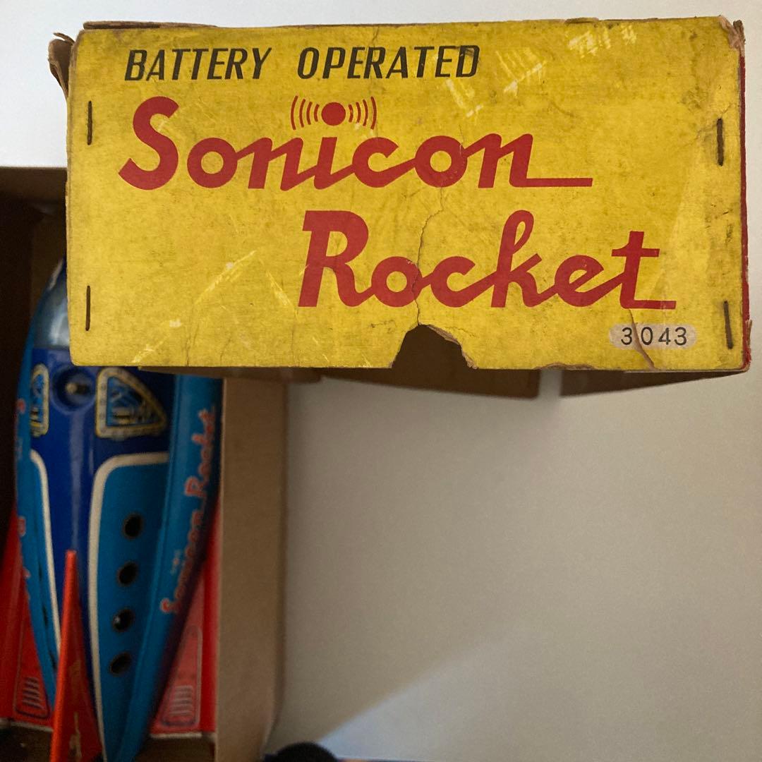 ブリキ ソニコンロケット 希少 おもちゃ 昭和レトロ 増田屋 山下清