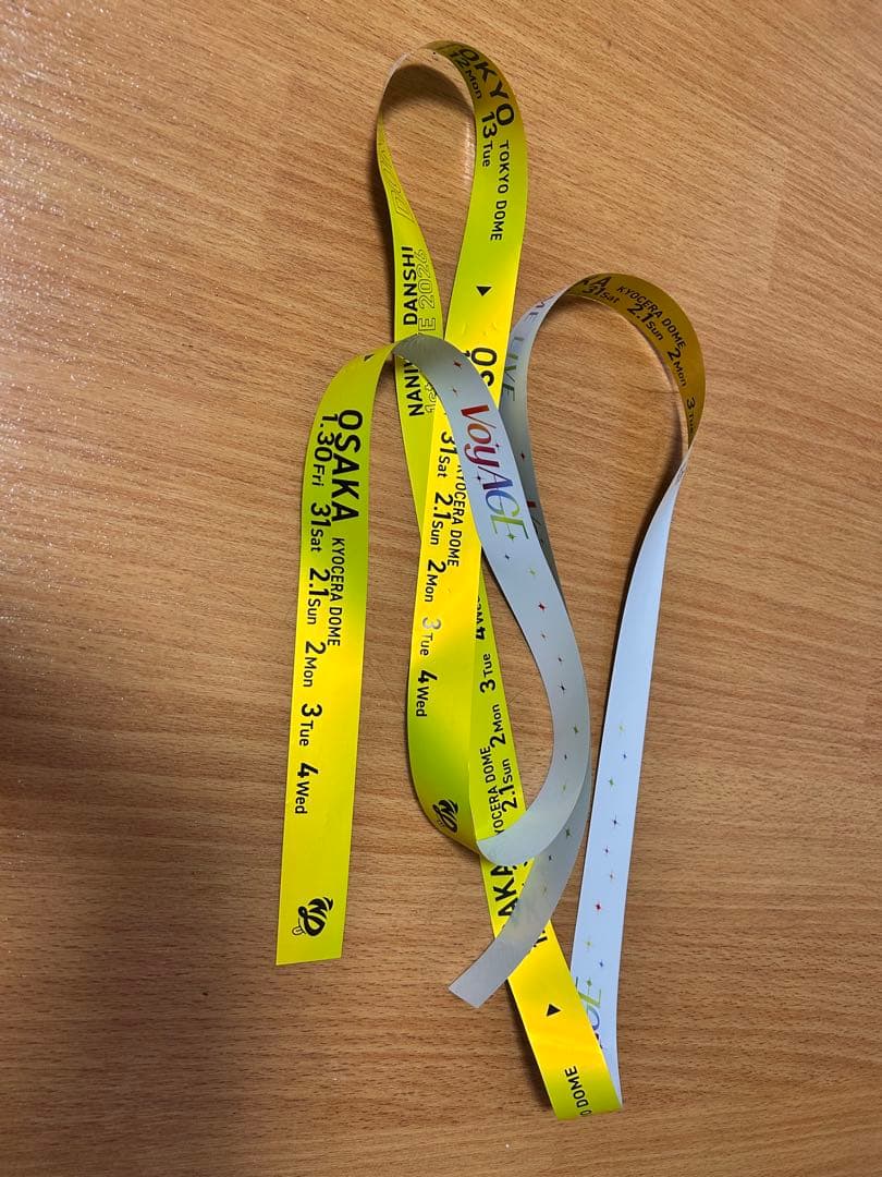 なにわ男子 1st DOME LIVE 'VoyAGE' 銀テープ 銀テ 落下物 - メルカリ