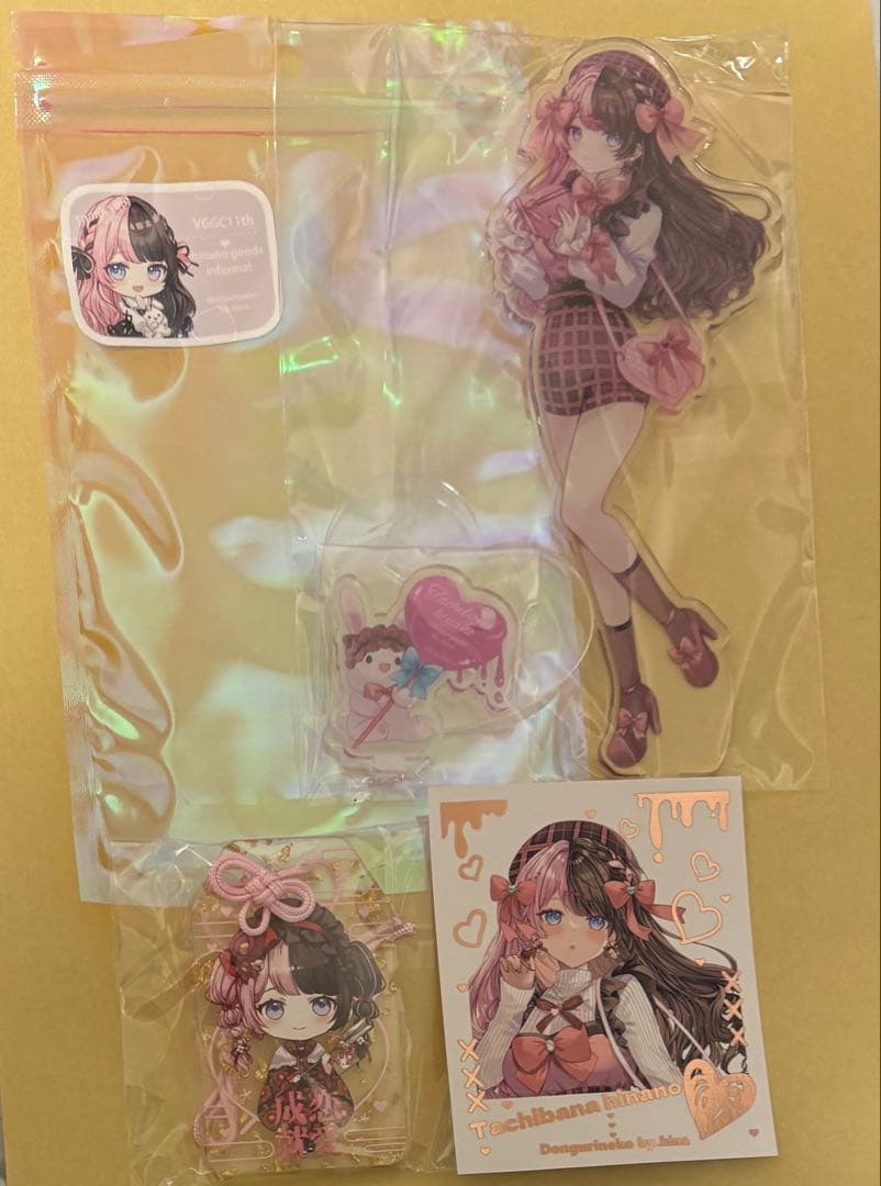 ぶいすぽっ！ 橘ひなの アクリルスタンドセット 氷菜 どんぐりねこ