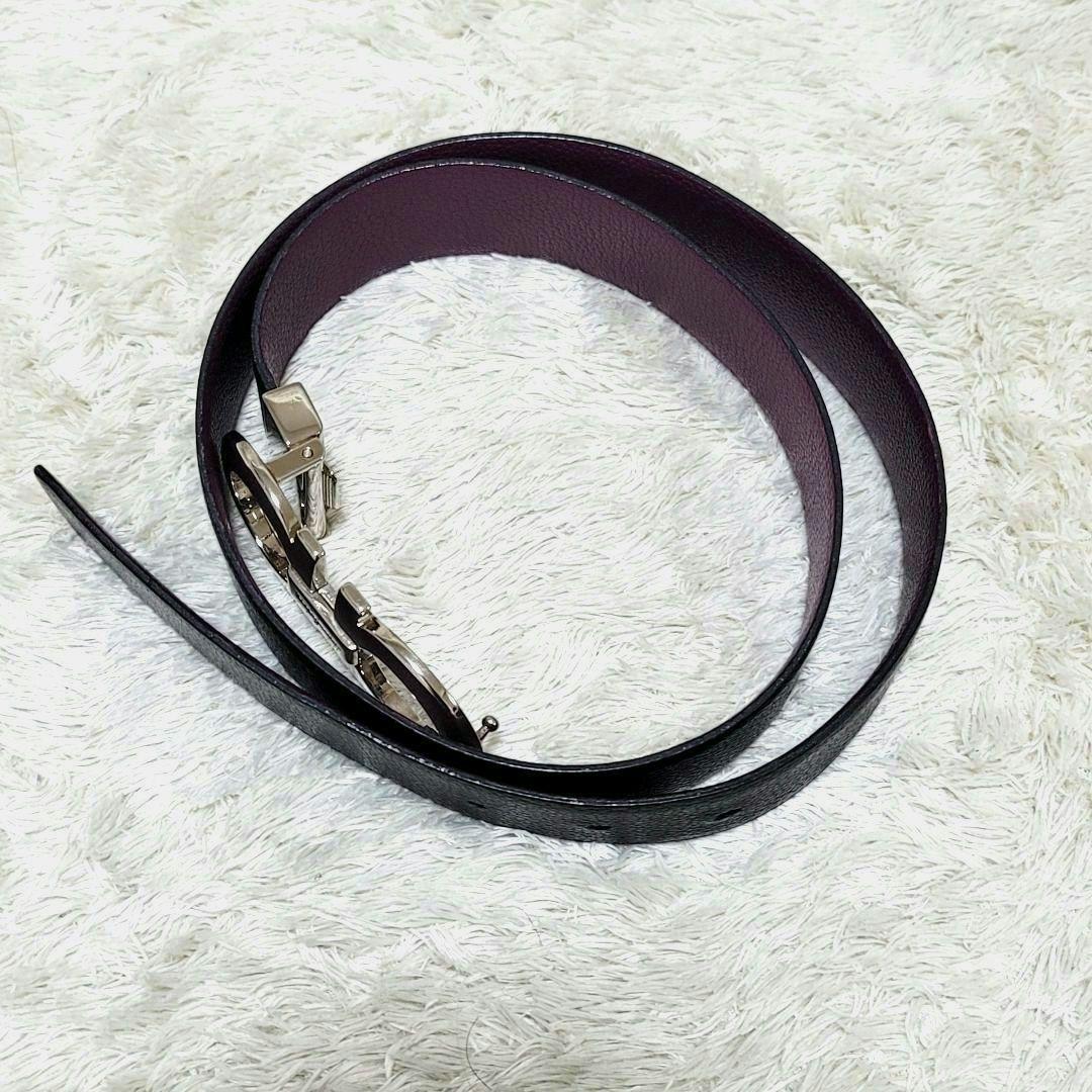 極美品 フェラガモ ガンチーニ ダブルガンチーニ レザーリバーシブル