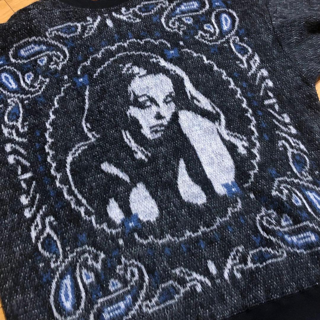 ヒステリックグラマー ニット セーター ビックヒスガールズロゴ 両面