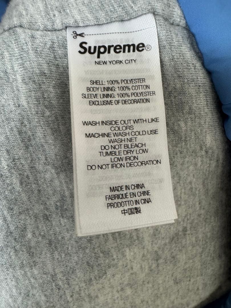 Supreme week11 コーチナイロンジャケット 青 S レシートあり