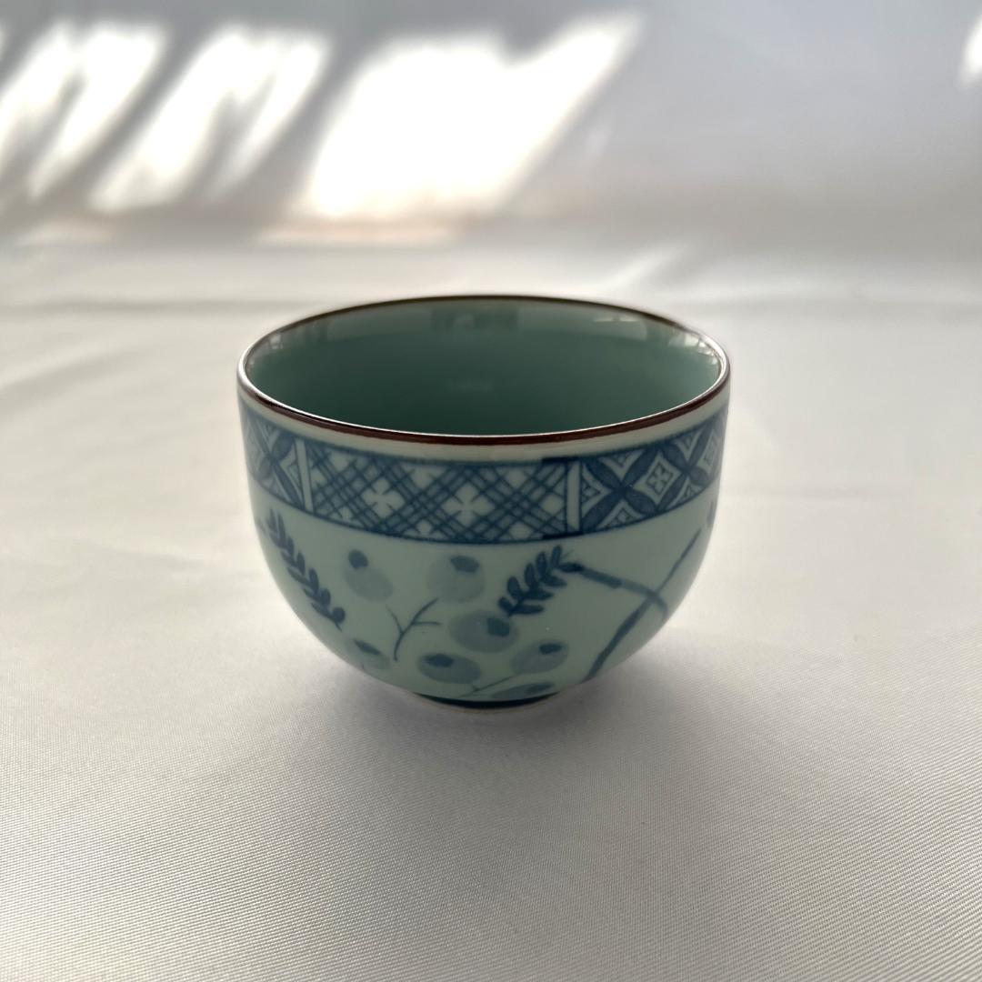 有田焼 聖山窯】まる幸／十客煎茶揃／萩絵／煎茶碗 茶器 湯呑み 十客揃