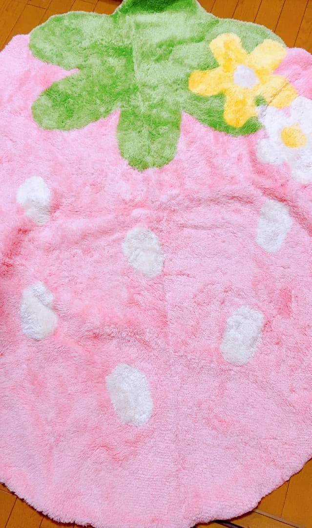 マザーガーデン　野いちご　ラグマット　ピンク マザーガーデン 野いちご スウィートカフェリボン / Mother garden