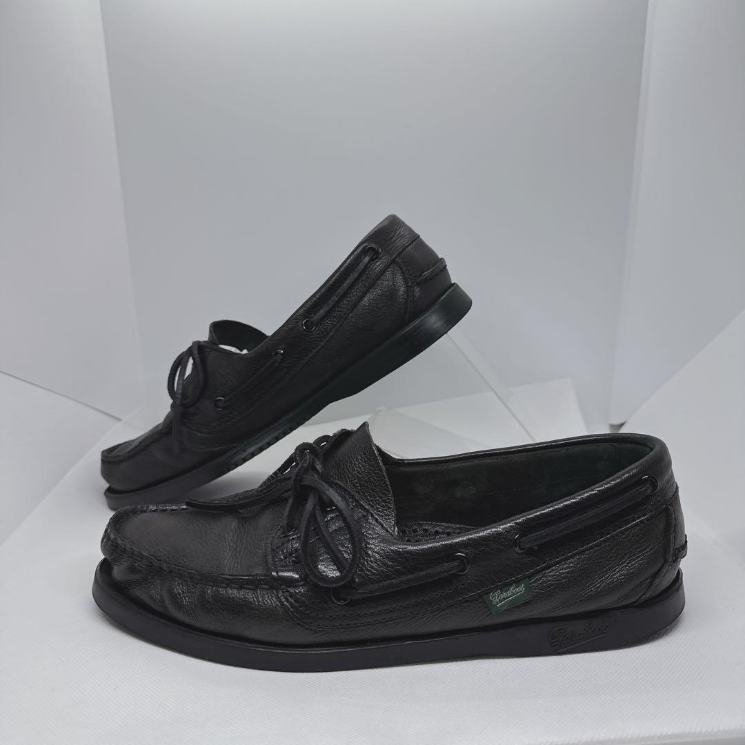 美品 Paraboot BARTH MARINE 7 黒 CERF 鹿革 - メルカリ
